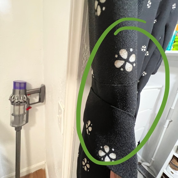 Vince Camuto Women's Elbow Sleeve Ditsy Re-Set Belted Jumpsuit - Picture 5 of 8